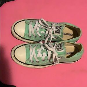 Converse All star mint sneakers. Size 7.